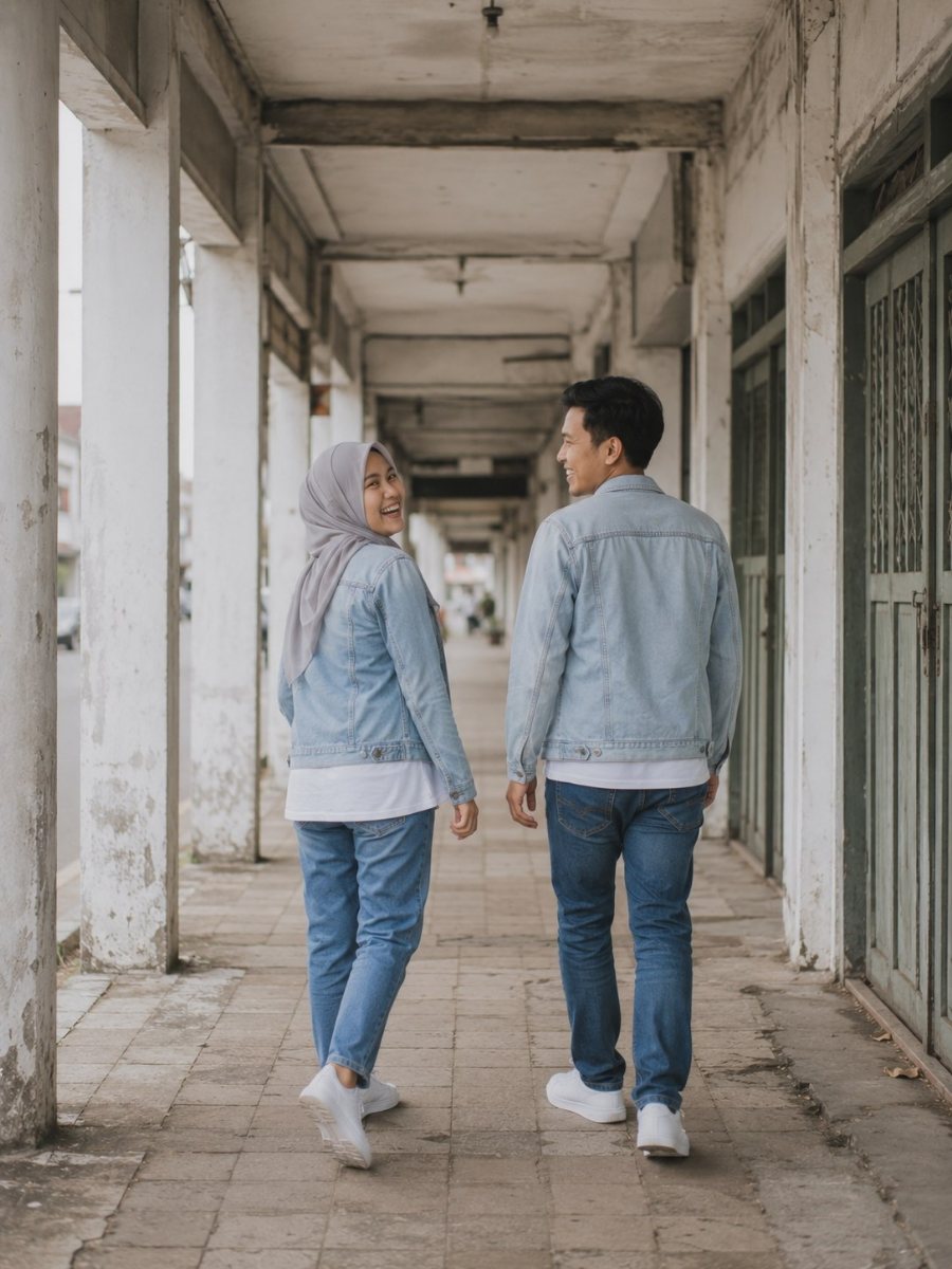 Berjalan di lorong ruko